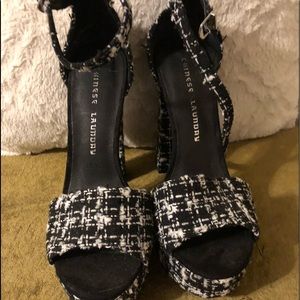 Chinese Laundry Tweed Heels, size 8!